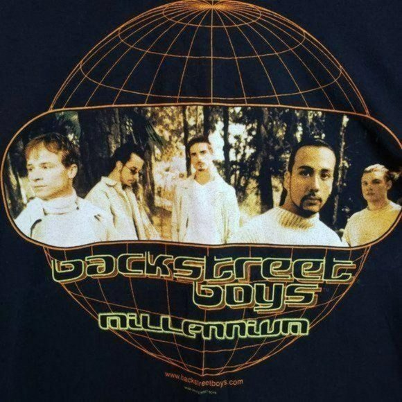 Vintage 1999 BACKSTREET BOYS "Into the Millenium" Concert T-Shrt - Picture 4 of 7